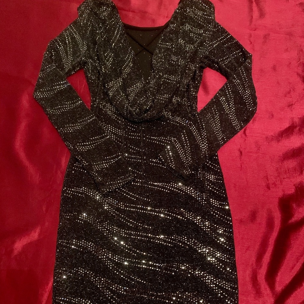 Black and Silver Dress